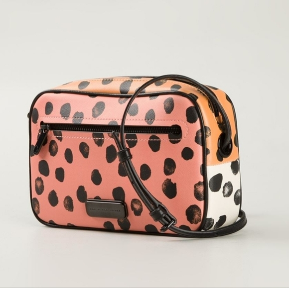 Marc Jacob Dot Multicolor Orange Black White Green Crossbody - Picture 1 of 13
